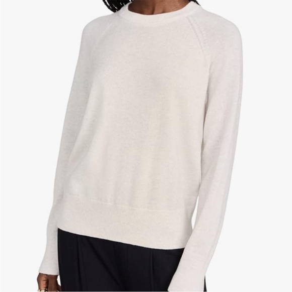 Vince women’s cashmere sweater cream size XS extra small oatmeal ribbed - Picture 1 of 9